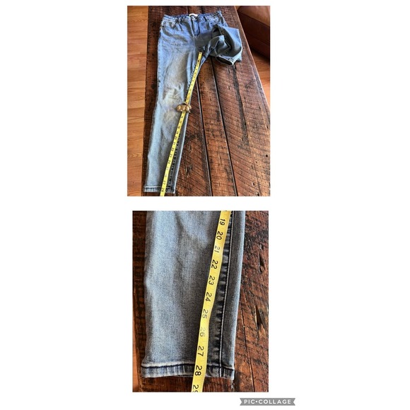 Anthropologie ELOQUII Denim super Hi-Rise blue Jeans Size 14S - Picture 10 of 15